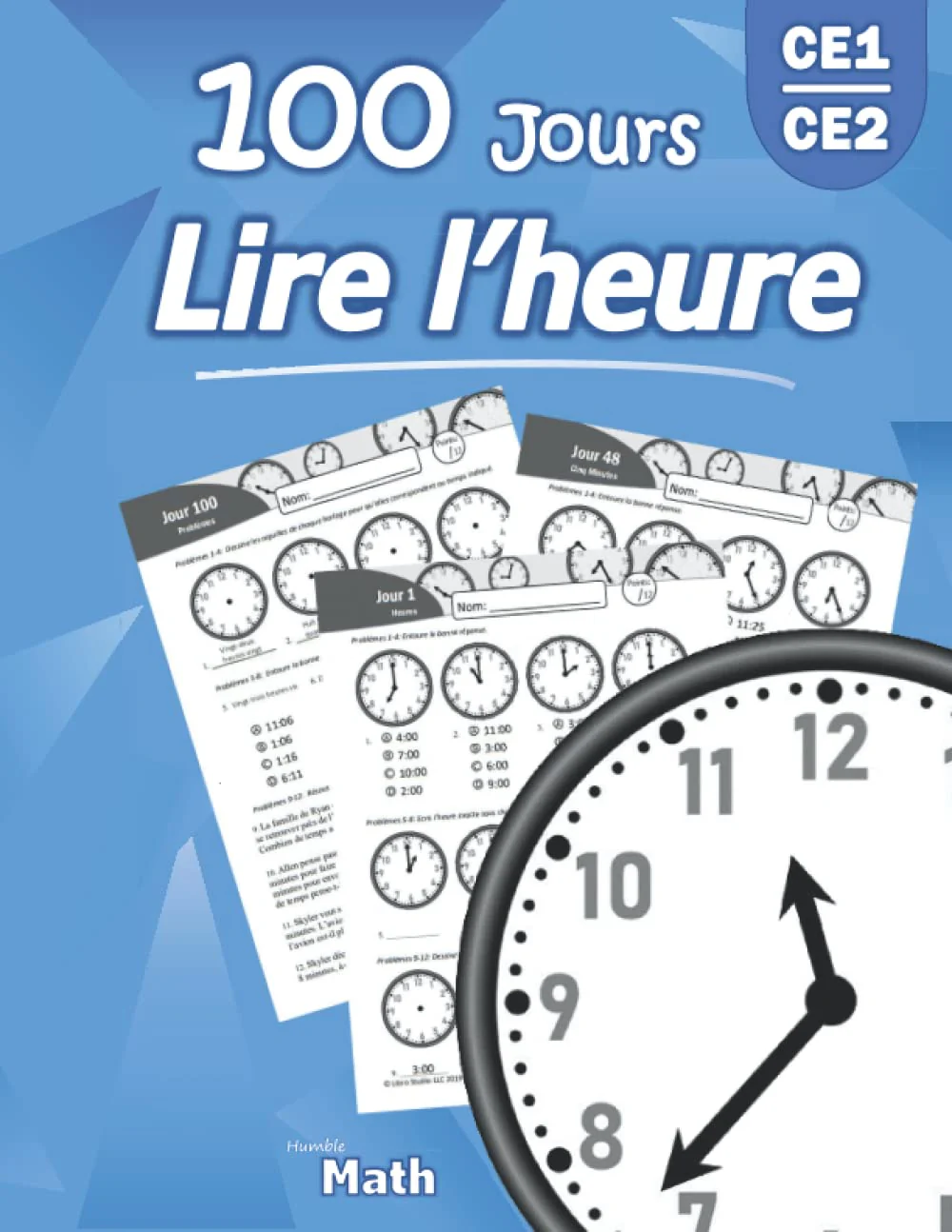 Lire l'heure: (CE1 / CE2) Montessori - Apprendre à lire l'heure (dès 6 ans) - Image 2