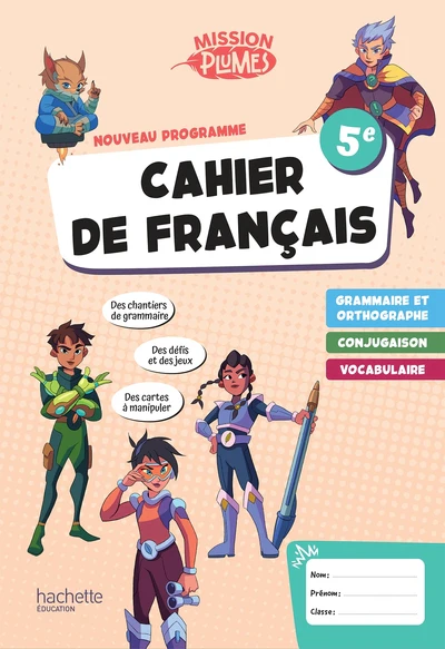 Mission Plumes 5e - Cahier élève - Ed. 2026
