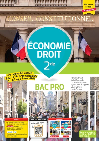 Economie-Droit - 2de Bac Pro - détachable - éd. 2026