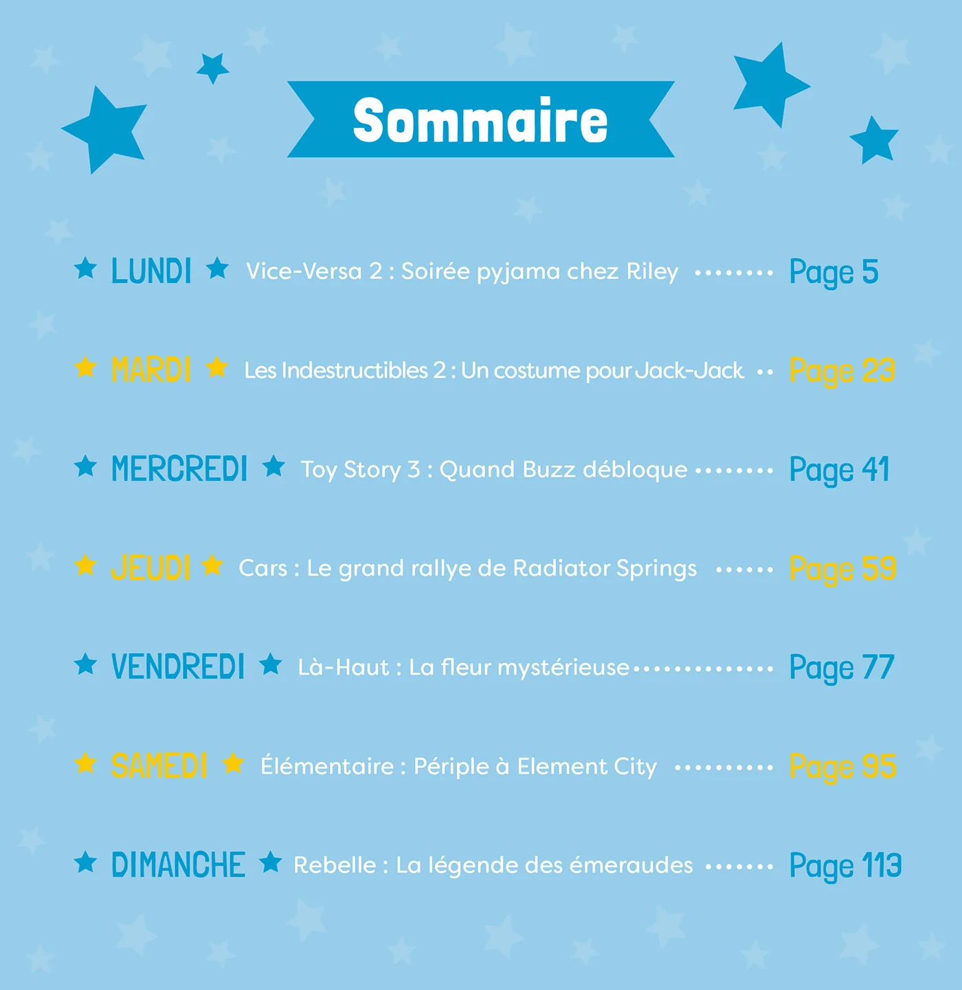DISNEY PIXAR - 7 Histoires pour la semaine - Image 8