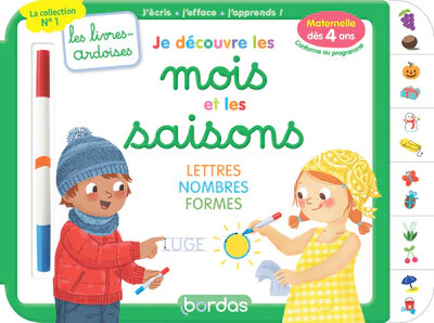 Les livres-ardoises - Je découvre les mois et les saisons