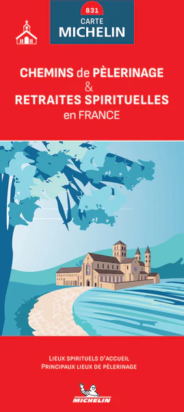 Carte Nationale Chemins de pèlerinage & retraites spirituelles en France
