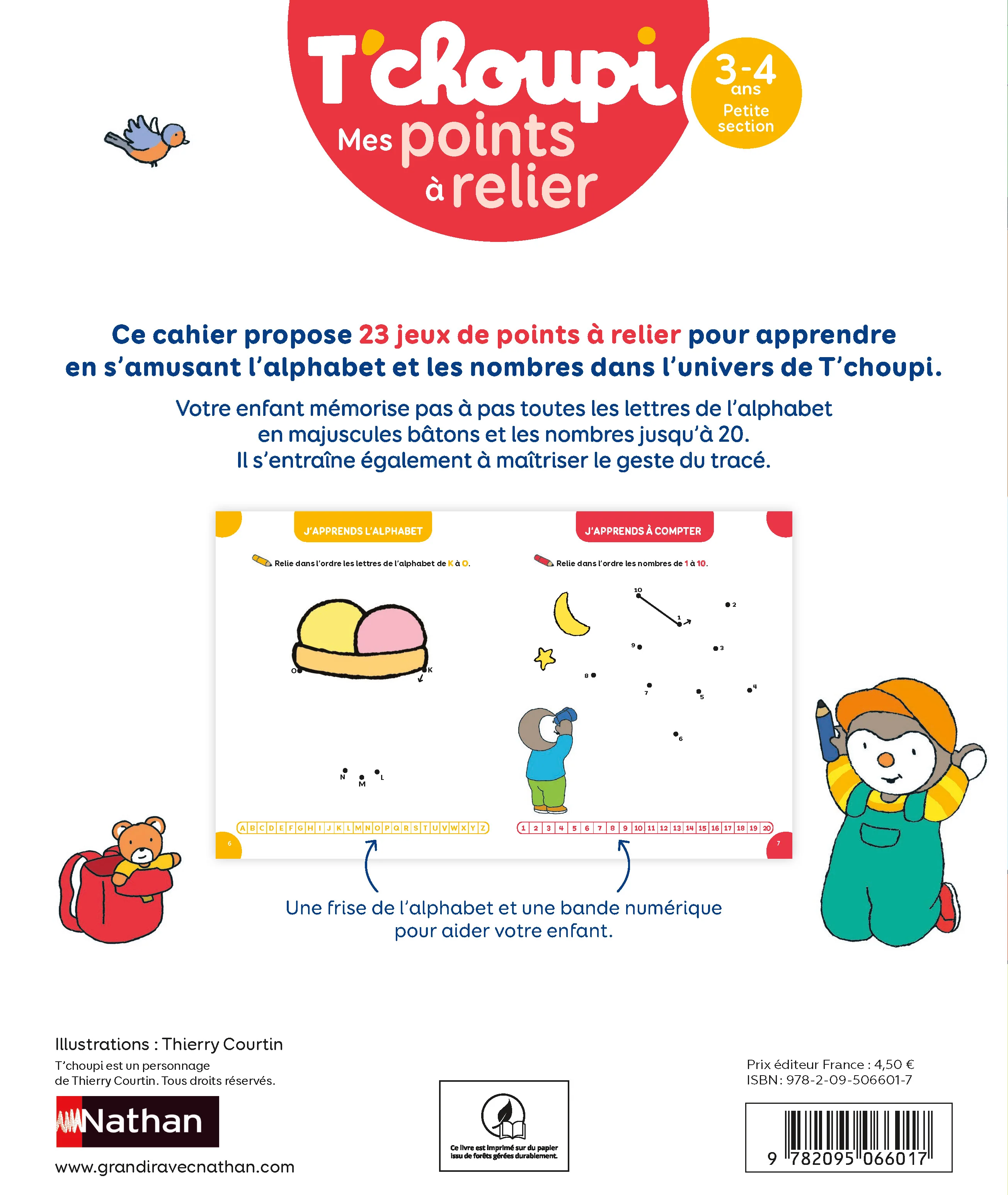 T'choupi Mes points Ă relier - Lettres et nombres 3-4 ans PS - Image 2