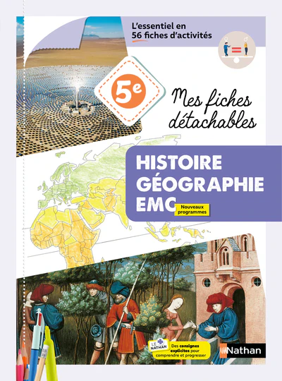 Histoire Géo 5e - Mes fiches détachables - 2026
