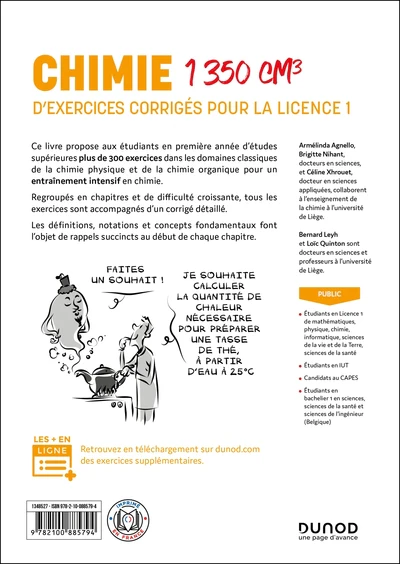 Chimie - 1350 cm3 d'exercices corrigés pour la Licence 1 - 2e éd.