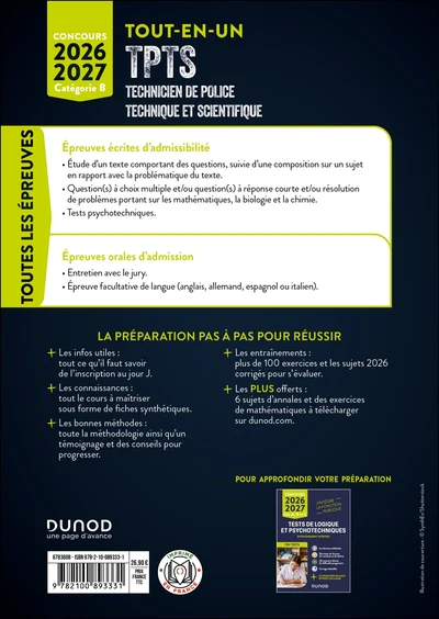 Concours TPTS - Technicien Police technique et scientifique - 2026-2027 - Image 2