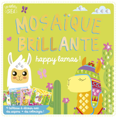 Mosaïque brillante happy lamas !