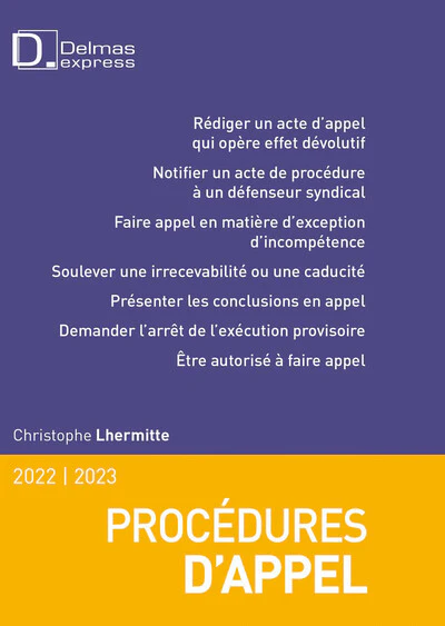Procédures d'appel 2022/2023. 2e éd. - Image 4