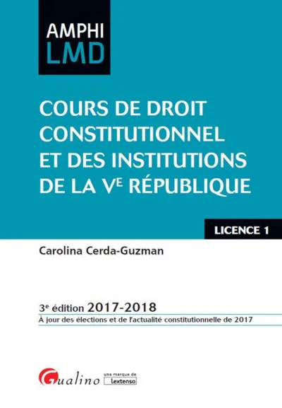 Cours de droit constitutionnel et institutions de la Ve République