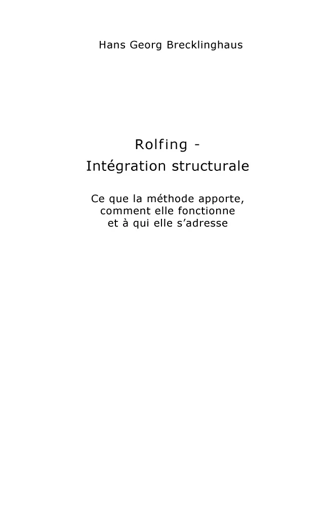 Rolfing - Intégration structurale - Image 34