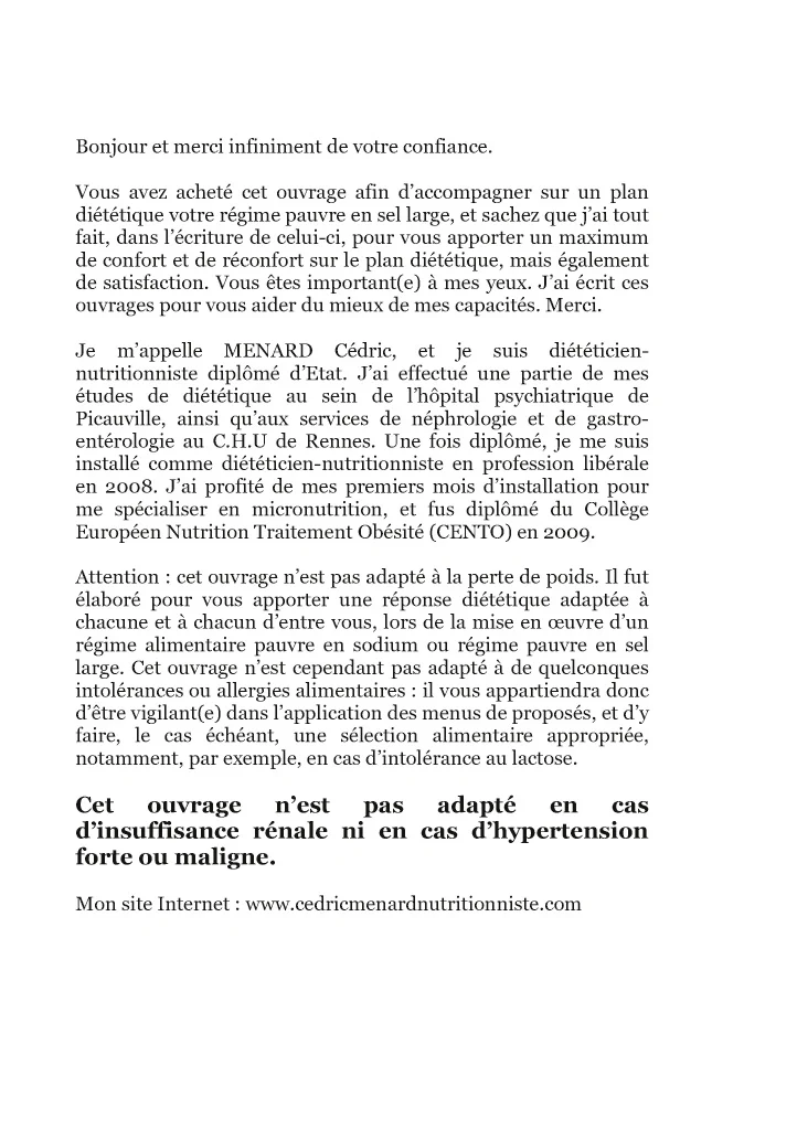 Recettes et menus pour l'hypertension. - Image 21