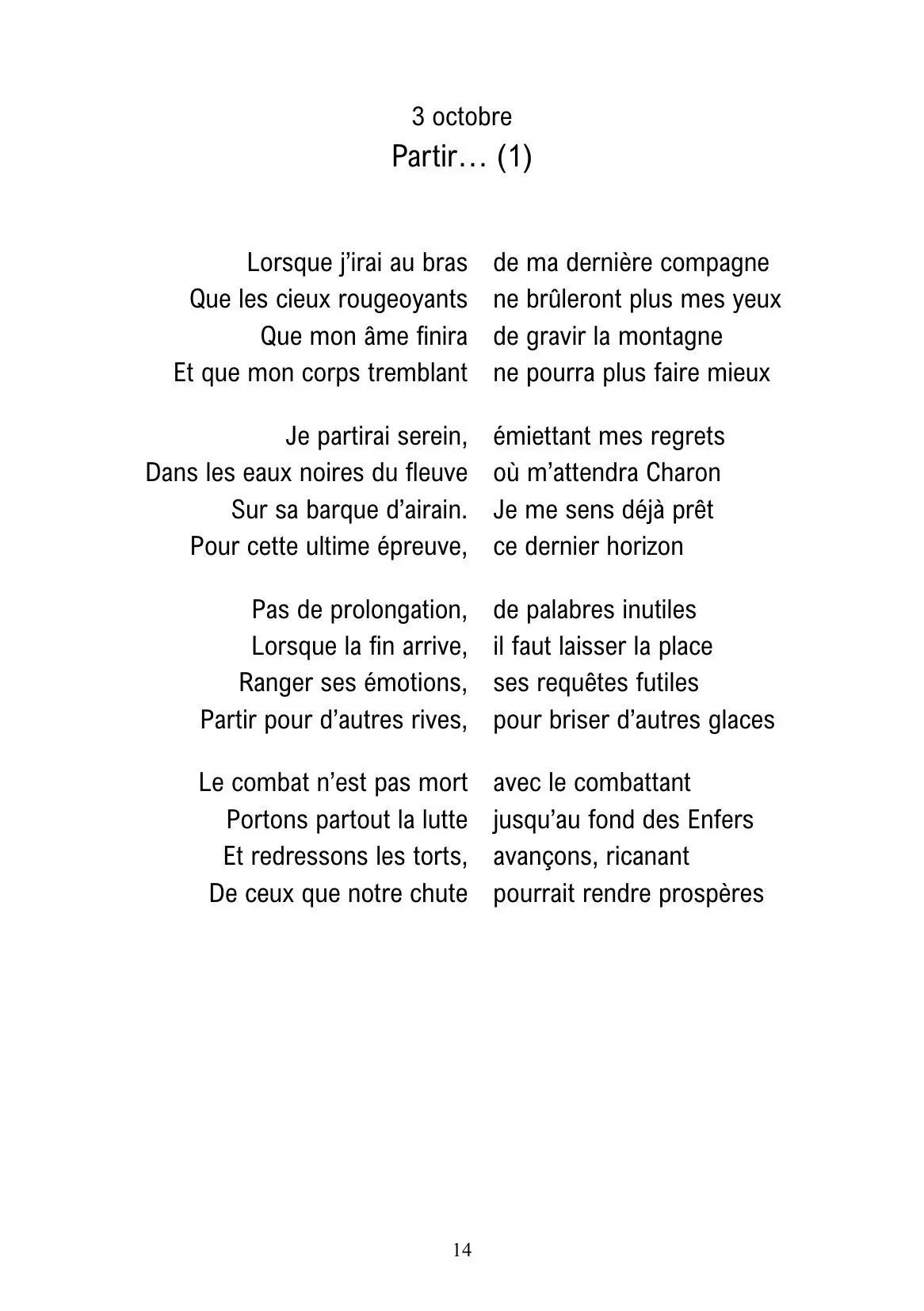 Créations des saisons mortes