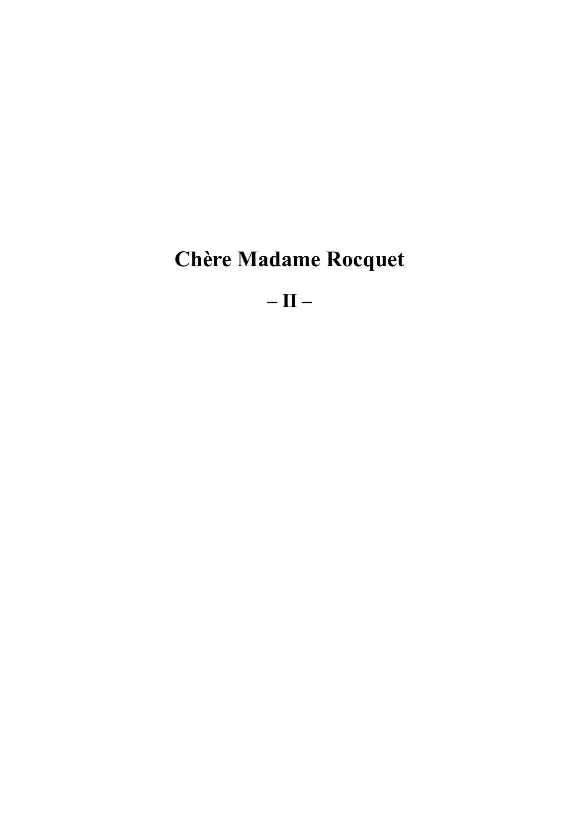 Chère Madame Rocquet... et autres nouvelles - Image 2