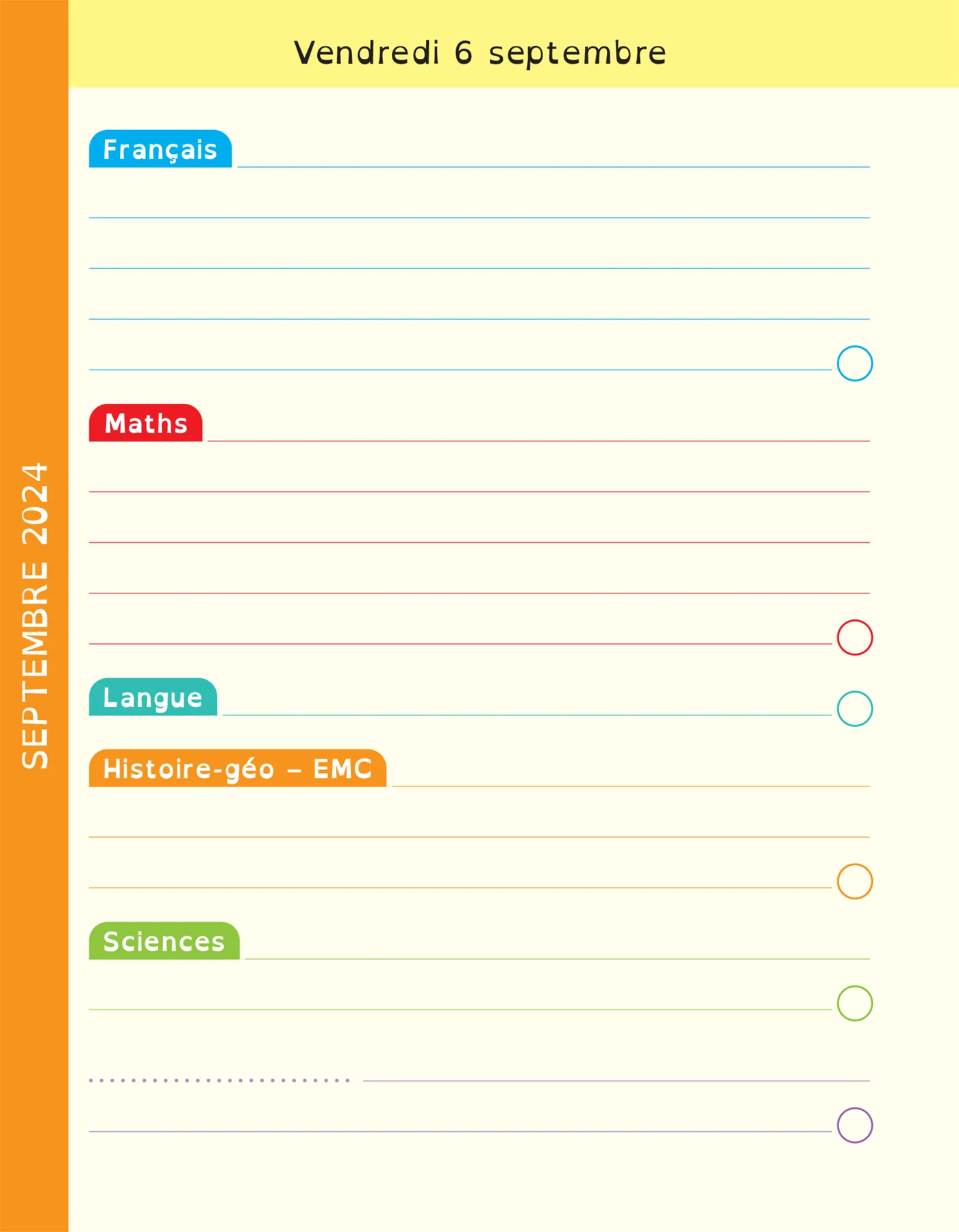 Agenda DYS primaire CE2 CM1 CM2 - 7-10 ans - Image 12