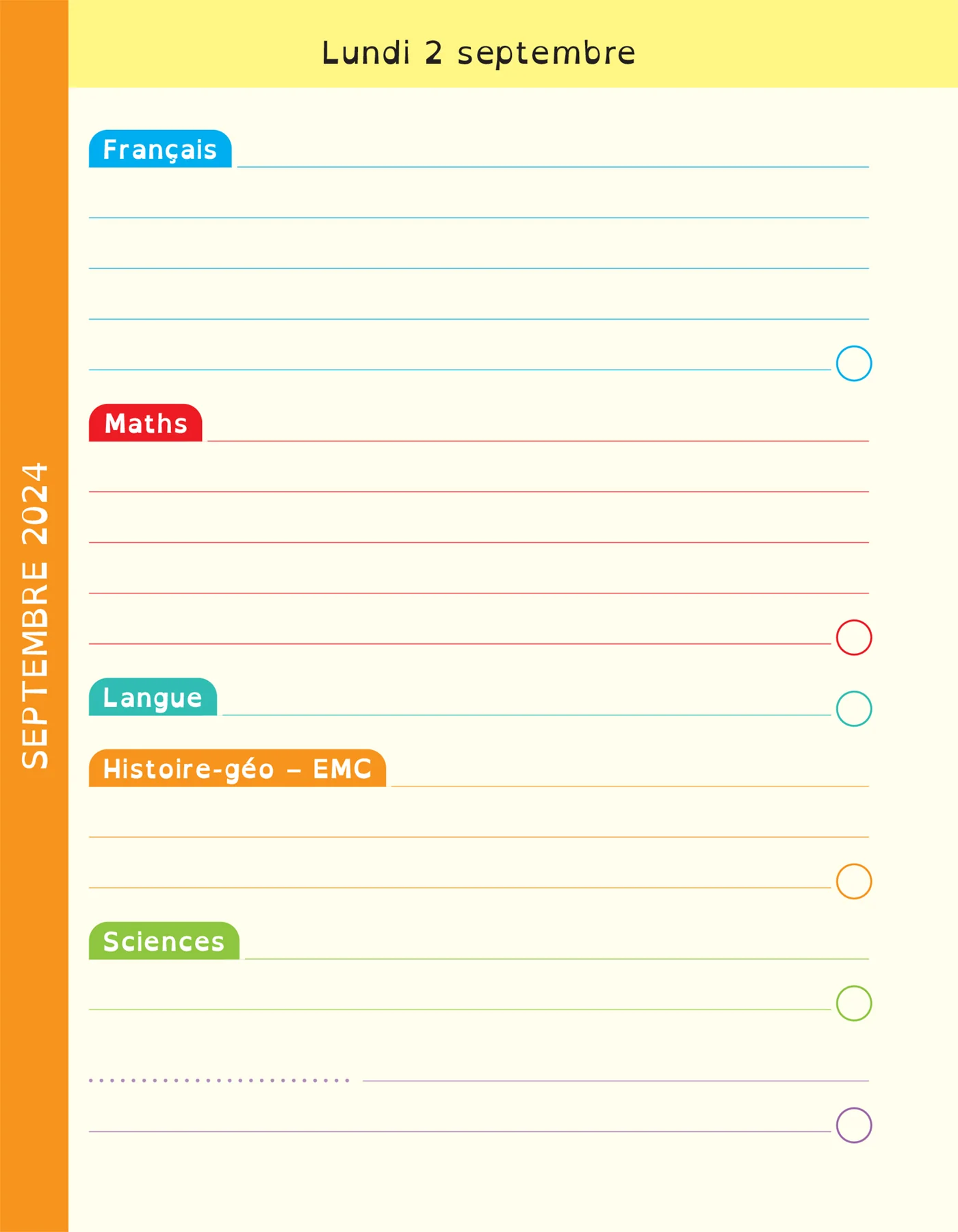 Agenda DYS primaire CE2 CM1 CM2 - 7-10 ans - Image 34
