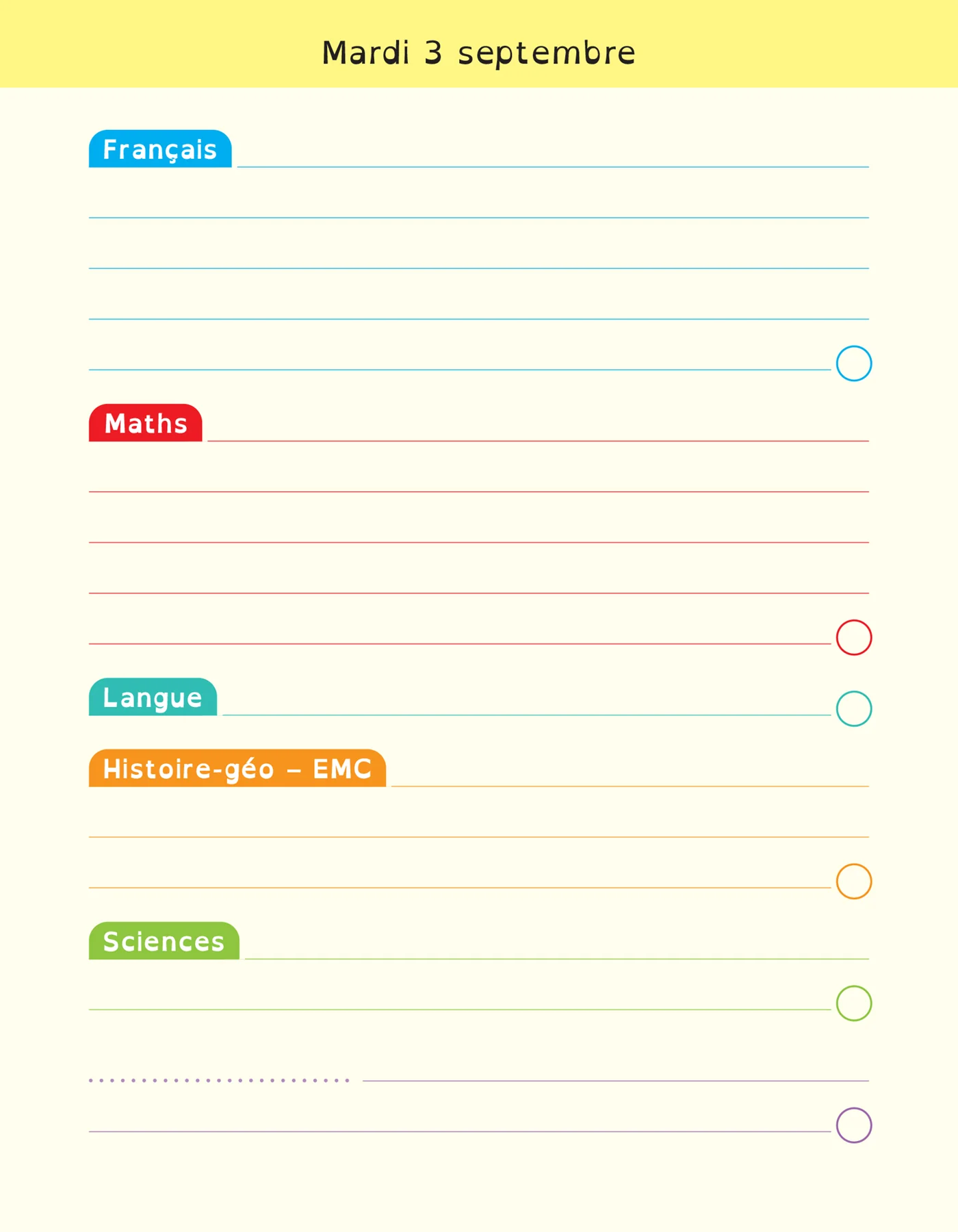 Agenda DYS primaire CE2 CM1 CM2 - 7-10 ans - Image 35