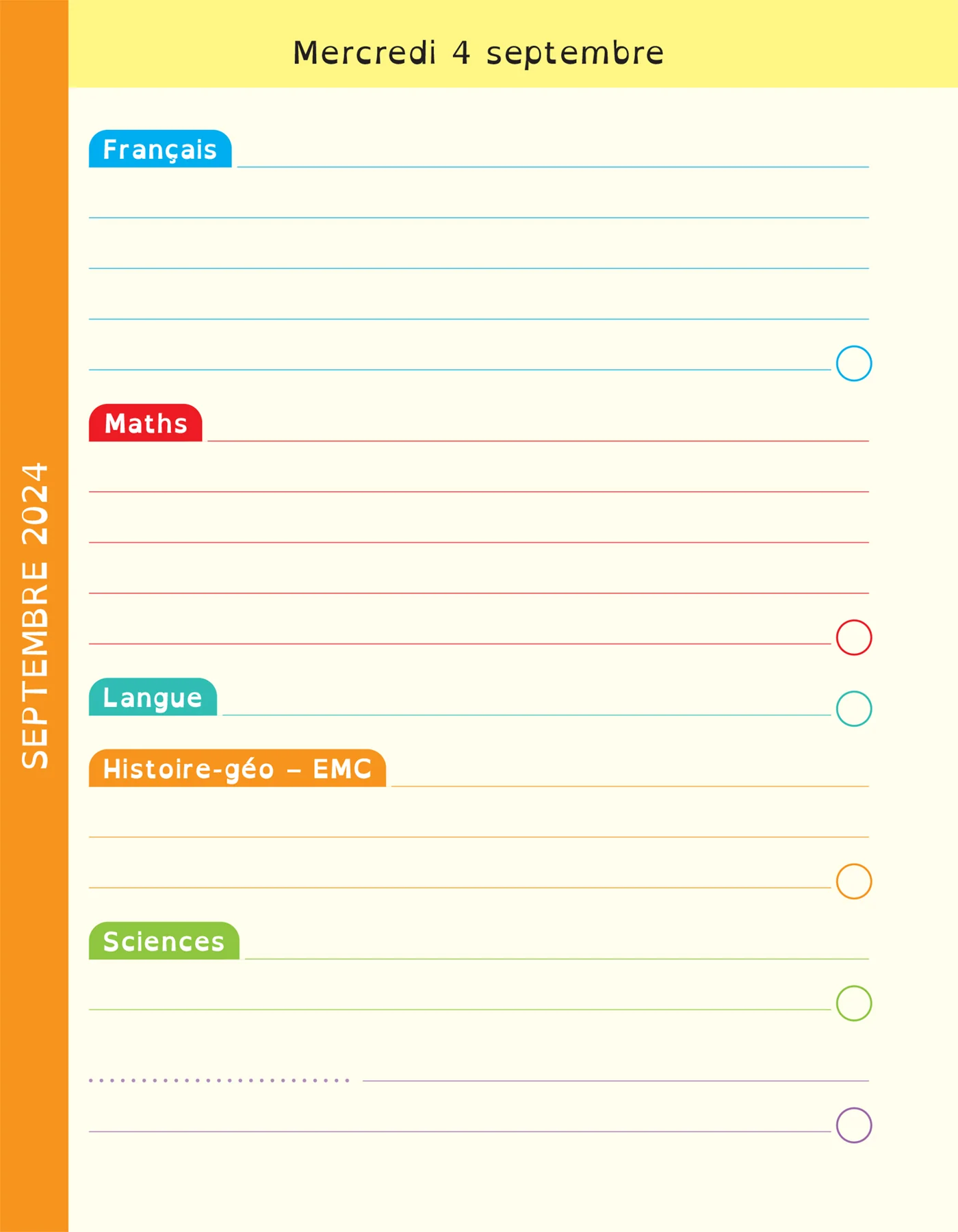 Agenda DYS primaire CE2 CM1 CM2 - 7-10 ans - Image 36