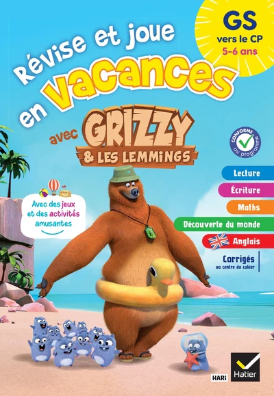 Cahier de vacances Grizzy et les lemmings - GS vers le CP