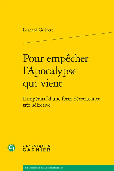 Pour empêcher l'Apocalypse qui vient