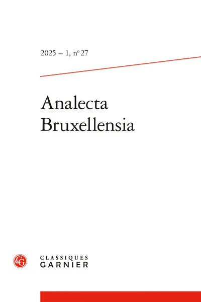 Analecta Bruxellensia