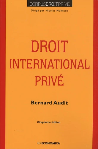 DROIT INTERNATIONAL PRIVE, 5E ED.