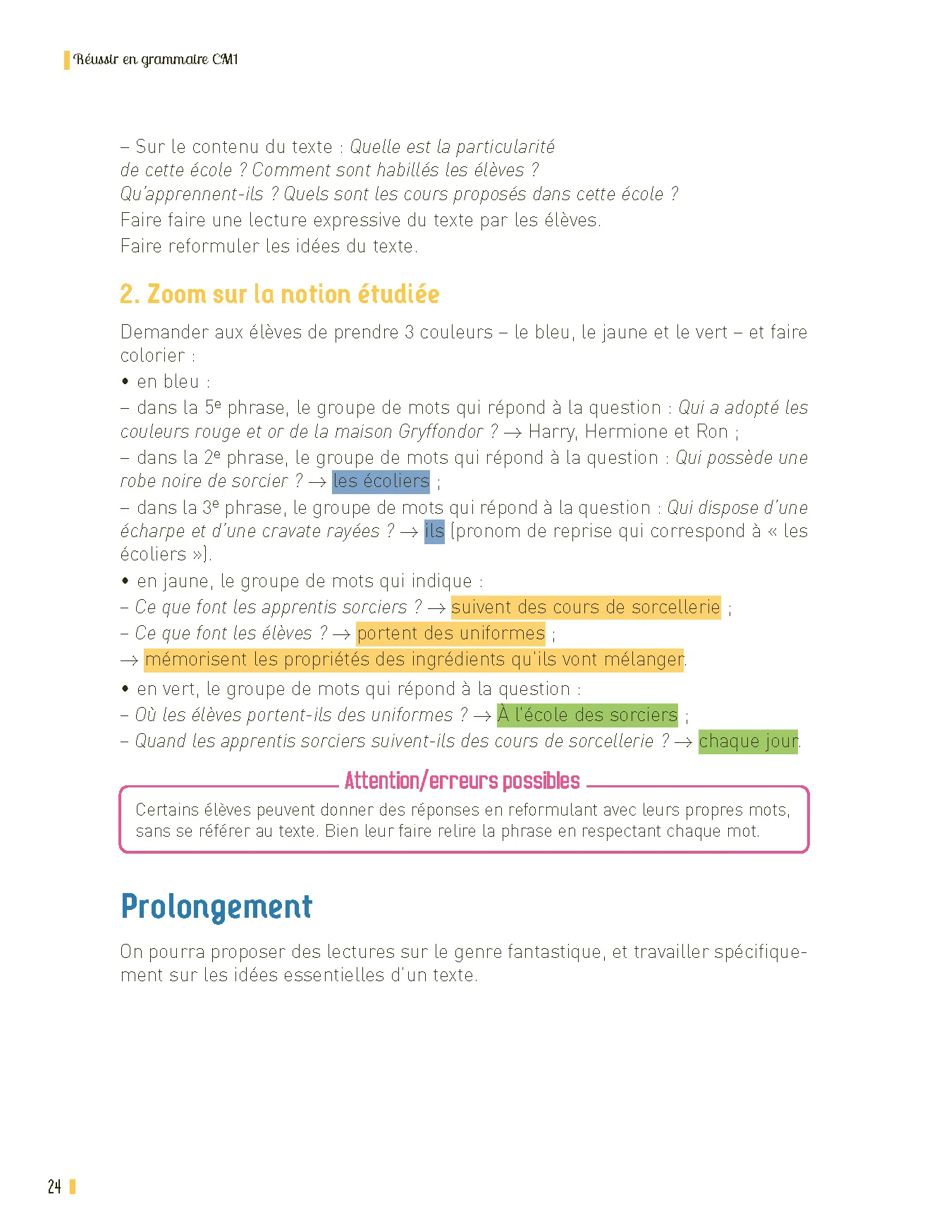 Réussir en grammaire CM1 programmes 2026 - + ressources numériques