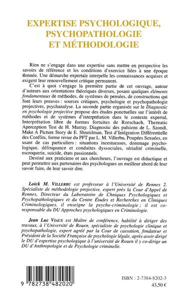 EXPERTISE PSYCHOLOGIQUE, PSYCHOPATHOLOGIE ET METHODOLOGIE - Image 4