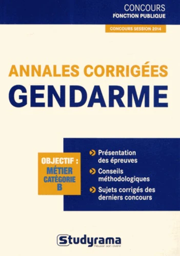 Annales corrigées gendarme