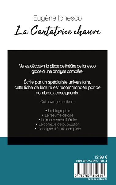 La Cantatrice chauve de Eugène Ionesco (fiche de lecture et analyse complète de l'oeuvre) - Image 4
