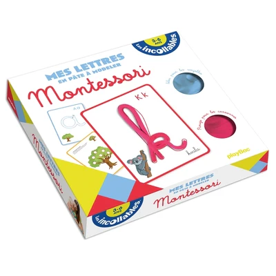 Les incollables - Montessori - Lettres en pâte à modeler