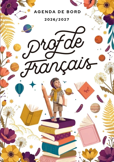 Agenda de bord 2026/2027 professeur de Français