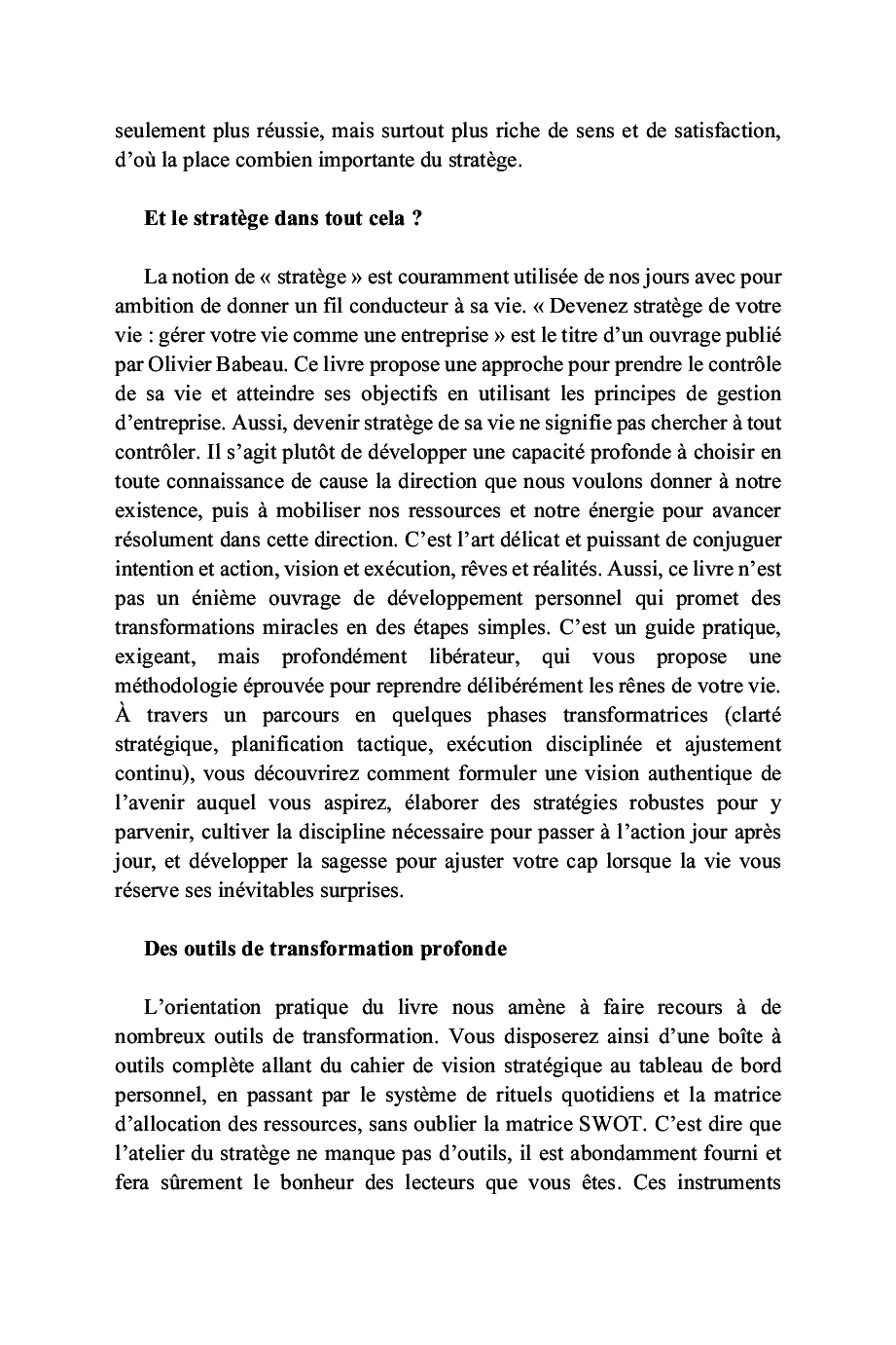 L'art de formuler sa stratégie de vie gagnante - Image 29
