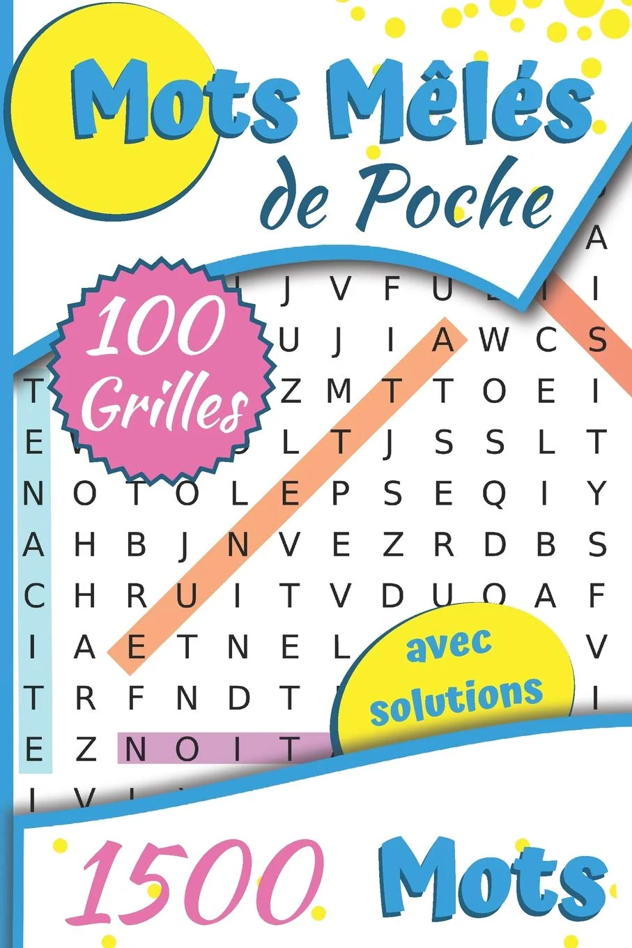 Mots Mêlés: 1500 Mots Mêlés - Format de Poche - 100 grilles avec solutions - 15.24 x 22.86 cm - Image 2